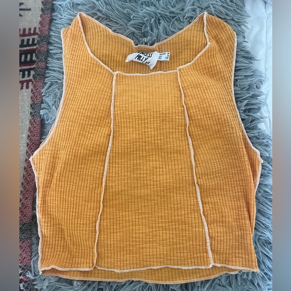 Princess Polly Christa Top Orange Size US2 - Picture 2 of 4